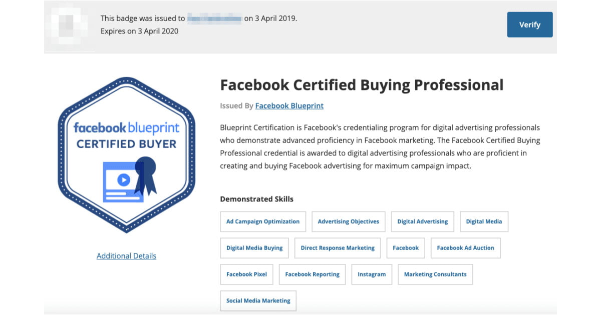 Facebook Blueprint Certification (Chứng chỉ Facebook Blueprint)