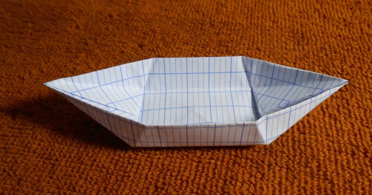 Cách gấp thuyền giấy.